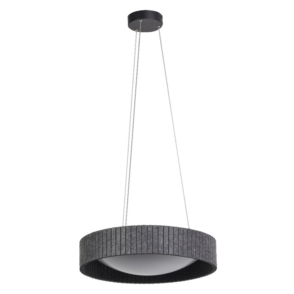 LEDVANCE LED-Pendelleuchte 1LED 3000K gr Decor Felt Cylinder Pendant 28W 830 1000