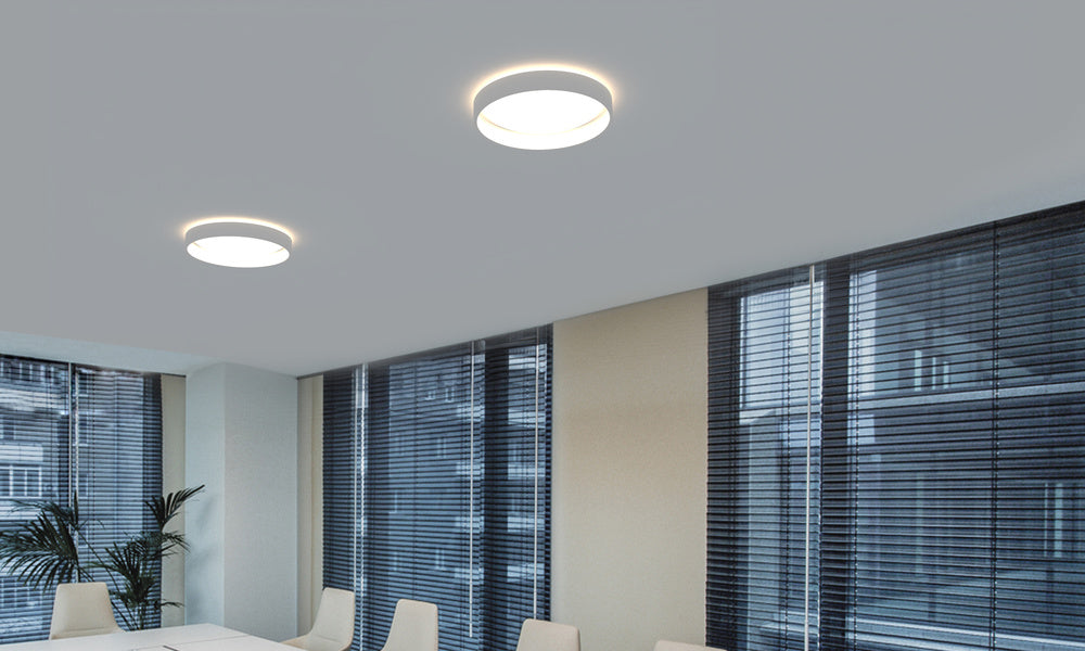 LEDVANCE LED-Anbauleuchte 42W 4000K ws SF CIRC 500 V 42W 840 IP44 DALI 3500lm