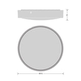LEDVANCE LED-Anbauleuchte 12,5-19,5W sw BLKH RD EL 300 P 19.5W MS 840BK 3000-400