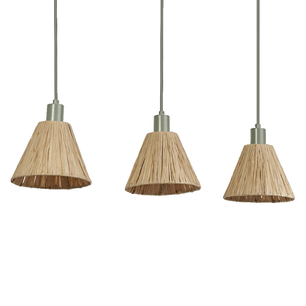 OSRAM-LEDVANCE LED-Pendelleuchte 3LEDs Decor Raffia Pendant Linear 3XE27 G br