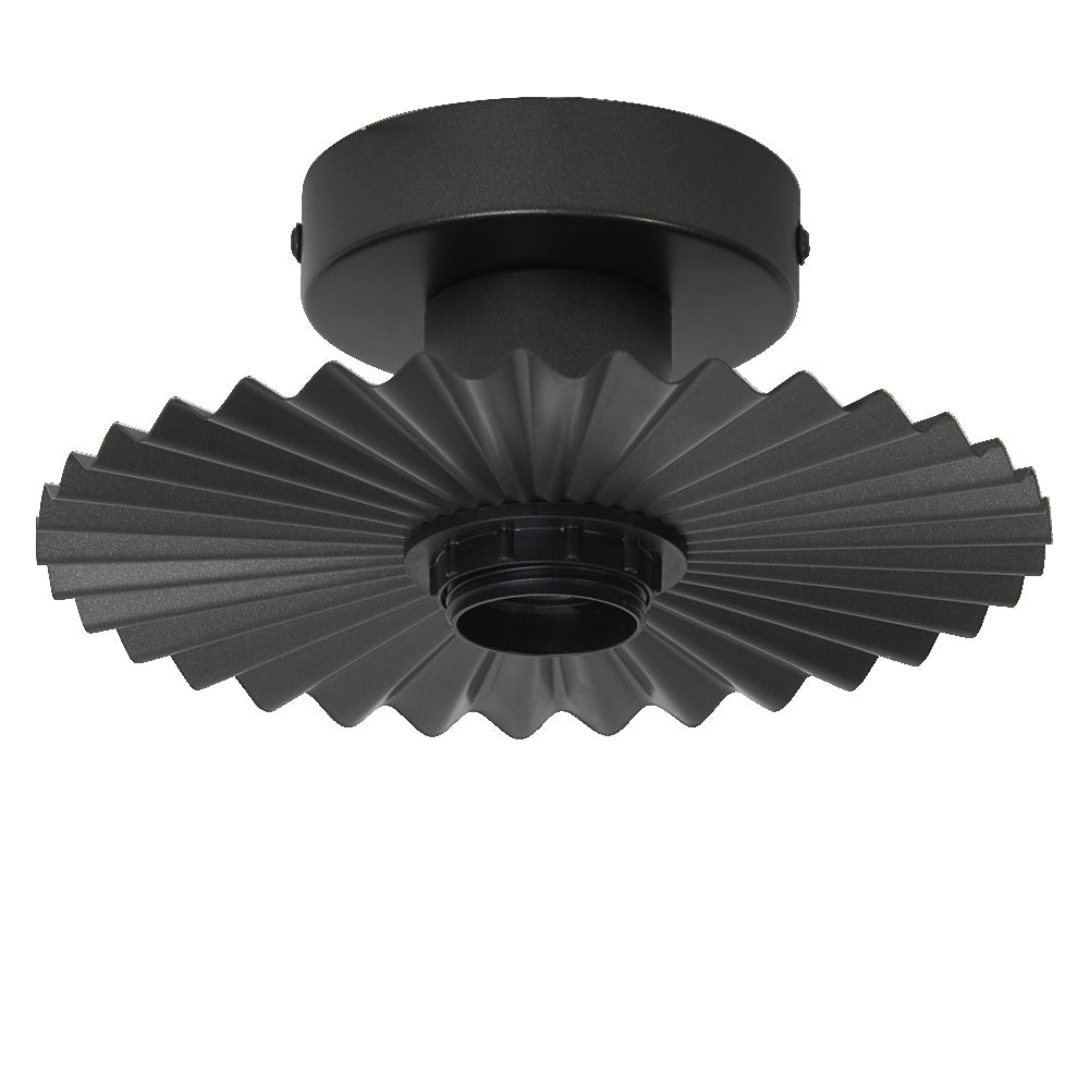 LEDVANCE LED-Anbauleuchte 60W gr Decor Plissee Ceiling E27 Dark Grey