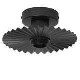 LEDVANCE LED-Anbauleuchte 60W gr Decor Plissee Ceiling E27 Dark Grey