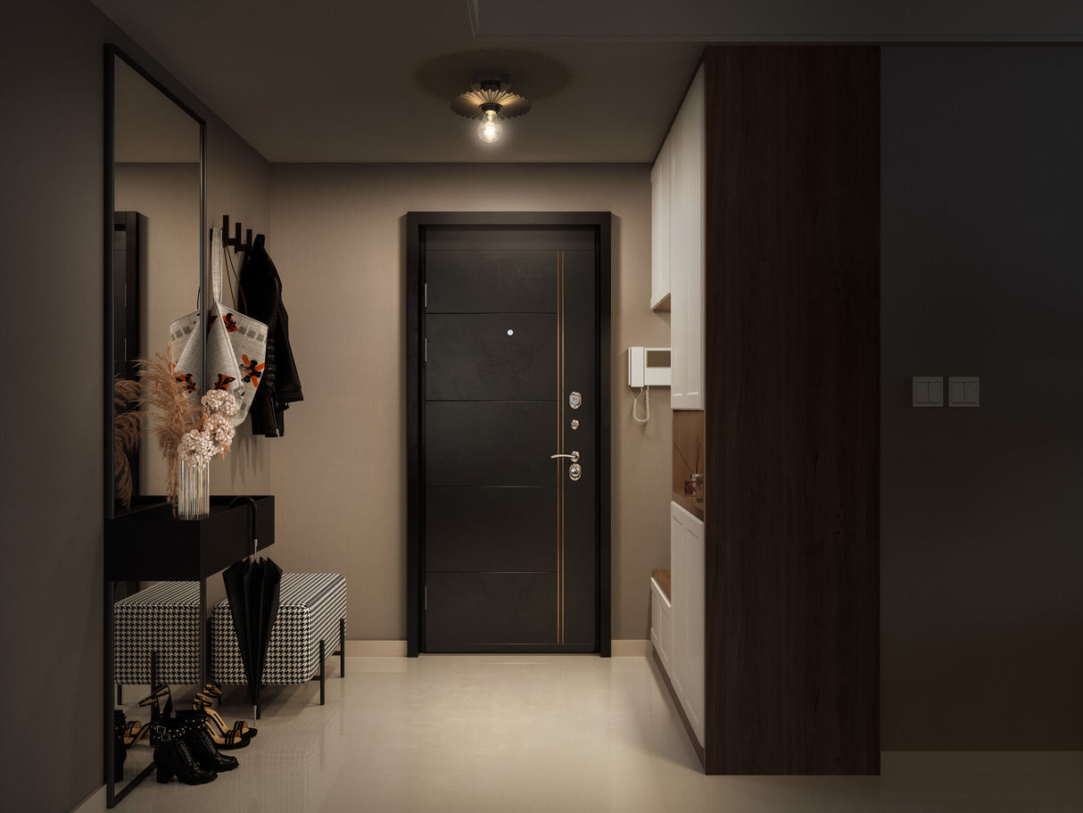 LEDVANCE LED-Anbauleuchte 60W gr Decor Plissee Ceiling E27 Dark Grey