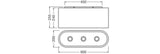 OSRAM-LEDVANCE LED-Anbauleuchte 1-50W br Decor Cardboard Oval Ceiling 3XE27