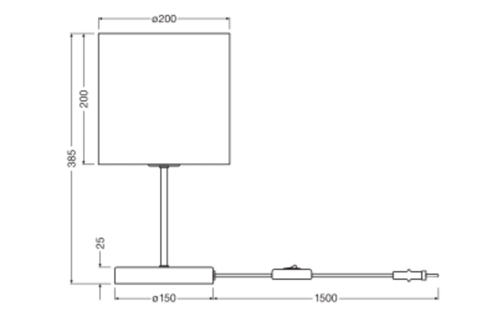 OSRAM-LEDVANCE LED-Wohnraumleuchte 50W Decor Cardboard Cylinder Table E27 br