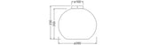 OSRAM-LEDVANCE LED-Anbauleuchte 1-50W br Decor Cardboard Ball Ceiling E27 Br