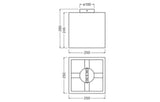 OSRAM-LEDVANCE LED-Anbauleuchte 1-50W br Decor Cardboard Square Ceiling E27