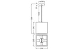 OSRAM-LEDVANCE LED-Pendelleuchte 1LED br Decor Cardboard Square Pendant E27 E27