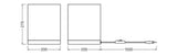 OSRAM-LEDVANCE LED-Wohnraumleuchte 50W Decor Cardboard Square Table E27 Br br