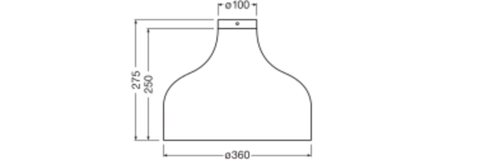 OSRAM-LEDVANCE LED-Anbauleuchte 1-50W br Decor Cardboard Hat Ceiling E27 Bro