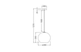 OSRAM-LEDVANCE LED-Pendelleuchte 1LED br Decor Cardboard Ball Pendant E27 Br E27