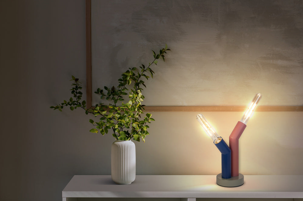 LEDVANCE LED-Wohnraumleuchte 15W mehrf Decor Straw Table 2XE27 Multicolor