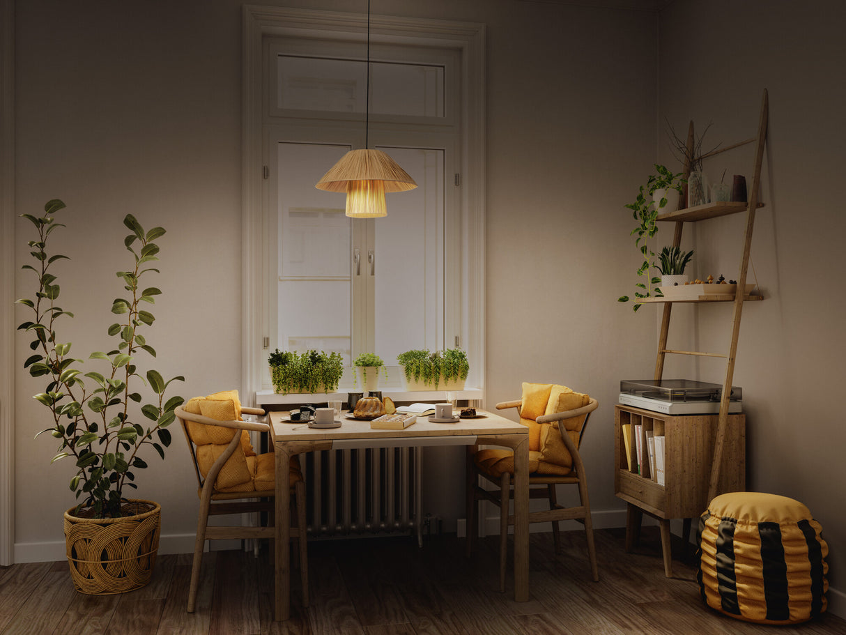 LEDVANCE LED-Pendelleuchte 1LED br E27 Decor Bamboo Paper Hut Pendant 400 sym