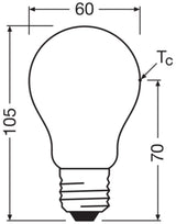 LEDVANCE LED-Lampe FM E27 A60 3,8W 4000K LED Classic A 60 Fil EE A S 3.8W 84 ws