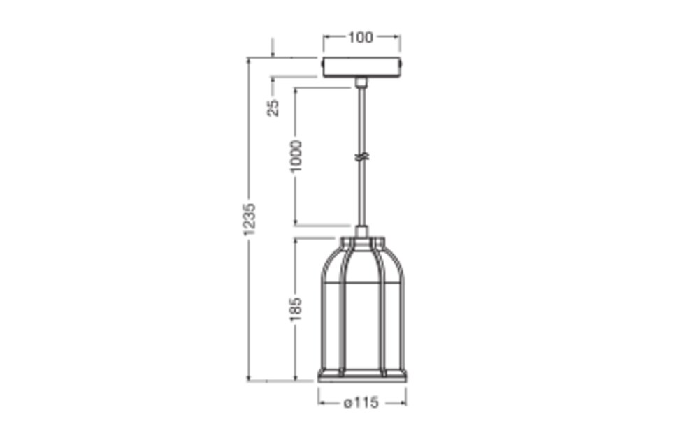 LEDVANCE LED-Pendelleuchte 1LED gr E27 Decor Concrete Sim Pendant E27 Dark sym