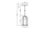 LEDVANCE LED-Pendelleuchte 1LED gr E27 Decor Concrete Sim Pendant E27 Dark sym