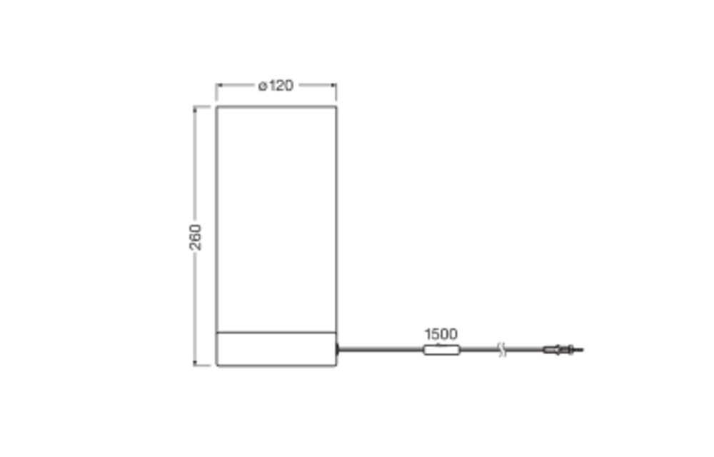 OSRAM-LEDVANCE LED-Wohnraumleuchte 50W Decor Felt Weaving Tube Table E14 D sw