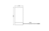 OSRAM-LEDVANCE LED-Wohnraumleuchte 50W Decor Felt Weaving Tube Table E14 D sw