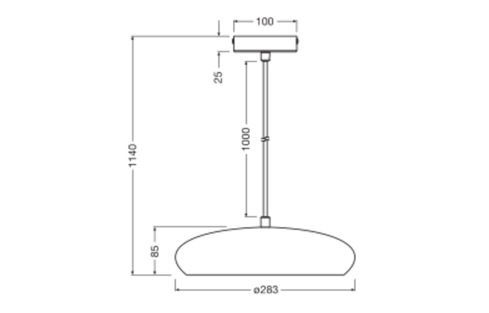 LEDVANCE LED-Pendelleuchte 1LED E27 sym Decor Plaster Pure Pendant 280 E27 IP20