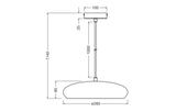 LEDVANCE LED-Pendelleuchte 1LED E27 sym Decor Plaster Pure Pendant 280 E27 IP20
