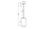 LEDVANCE LED-Pendelleuchte 1LED E27 sym Decor Plaster Tube Pendant E27 Whit IP20