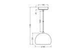 LEDVANCE LED-Pendelleuchte 1LED E27 sym Decor Plaster Cup Pendant E27 White IP20