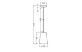 LEDVANCE LED-Pendelleuchte 1LED E27 sym Decor Plaster Cone Pendant E27 Whit IP20
