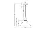 OSRAM-LEDVANCE LED-Pendelleuchte 1LED Decor Plaster Wood Pendant 220 mm E E27