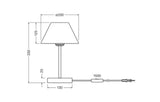 OSRAM-LEDVANCE LED-Wohnraumleuchte 50W Decor Raffia Table E27 Green br