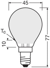 LEDVANCE LED-Lampe FM E14 P45 2,9W 2700K LED Classic P 40 Fil DIM EE C S 2.9 ws