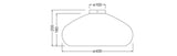 OSRAM-LEDVANCE LED-Anbauleuchte 1-50W br Decor Cardboard Drop Ceiling E27 Br