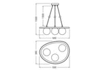 LEDVANCE LED-Pendelleuchte 3LEDs G9 sym Decor Plaster Nest Pendant 3XG9 Whi IP20