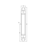 OSRAM LED-Röhrenlampe R7s 8W 2700K mehrf LED Slim Line 118 60 300° 8W 827 Gl 806l