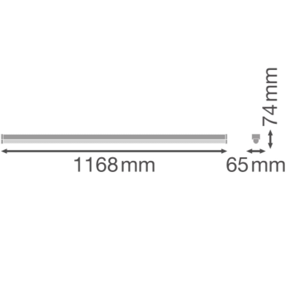 LEDVANCE LED-Lichtleiste 17W 3000-4000K LN UO EL 1200 P 27W CPS WT 4050lm Konv