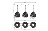 LEDVANCE LED-Pendelleuchte 3LEDs bg E27 Decor Paper Drop Pendant Linear 3XE sym