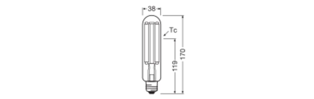 LEDVANCE LED-Röhrenlampe FM E27 15W go NAV 50 LED FILAMENT AMBER V 1600LM 1800K