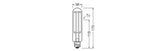 LEDVANCE LED-Röhrenlampe FM E27 15W go NAV 50 LED FILAMENT AMBER V 1600LM 1800K