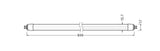 OSRAM-LEDVANCE LED-Röhrenlampe G5 T5 ws LED TUBE T5 EXTERNAL HE21 P 849 mm 10,5W