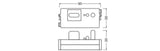 LEDVANCE Bewegungsmelder tra 90mm SENSOR SF FLAT LEADER FOLLOWER