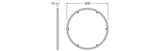 LEDVANCE Dekorelement si Alu 500mm SF FLAT 500 ROUND FRAME SI H13mm