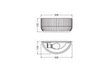 LEDVANCE LED-Wandanbauleuchte 60W ws Decor Plaster Routes Wall Up 310 1X