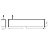 LEDVANCE LED-Pendelleuchte 1LED 4000K Office Line Cuboid Suspended 42W 84 5000