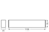 LEDVANCE LED-Anbauleuchte 30W 4000K sw Office Line Cuboid Ceiling 30W 840 3100l