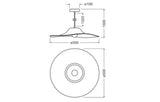 LEDVANCE LED-Pendelleuchte 1LED gr E27 Decor Felt Hat Pendant 1XE27 Dark G sym