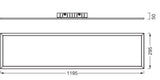 LEDVANCE LED-Panel 1195x295mm 36W 3000K Planon Plus 1200x300mm 40W 830 Whit 3100