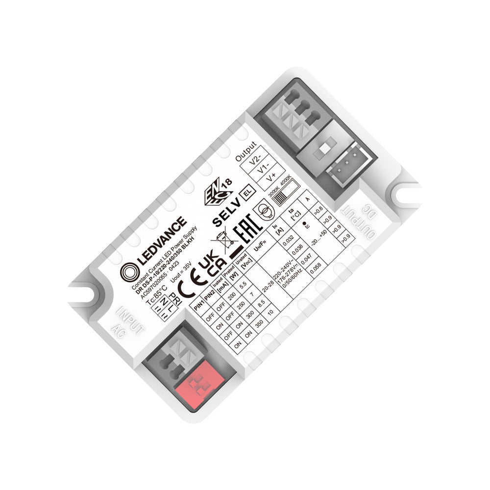 LEDVANCE LED-Trafo 10W 350mA IP20 Kstgeh DR DS-P- 10/220-240/350 BLKH dyn