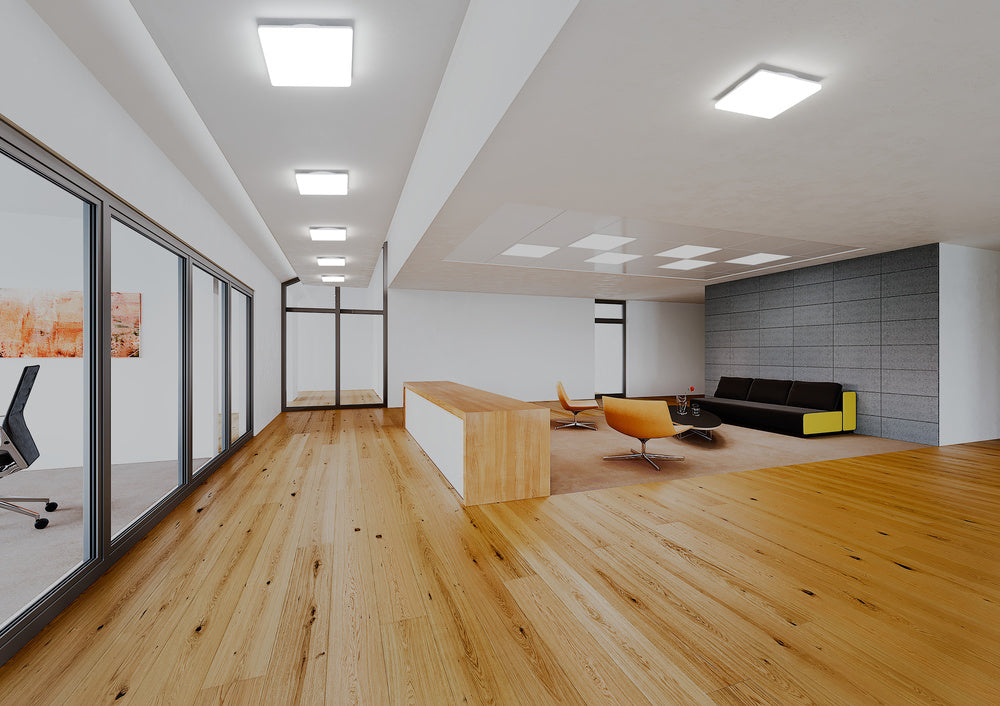 LEDVANCE LED-Anbauleuchte 19-27W 3780lm SF FLAT SQ DALI 500 P 27W CS 3000-4000K