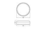 LEDVANCE LED-Anbauleuchte 28W 3000K br Decor Bamboo Paper Ceiling 500 28W 1150l