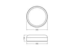 LEDVANCE LED-Anbauleuchte 18W 3000K br Decor Bamboo Paper Ceiling 400 18W 750lm