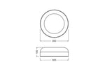 LEDVANCE LED-Anbauleuchte 12W 3000K br Decor Bamboo Paper Ceiling 300 12W 400lm